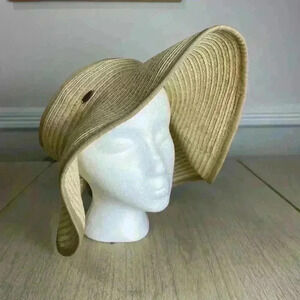 Scala Womens Sun Hat Wrap Around‎ Adjustable 100% Paper Cap Minimal Beach OS